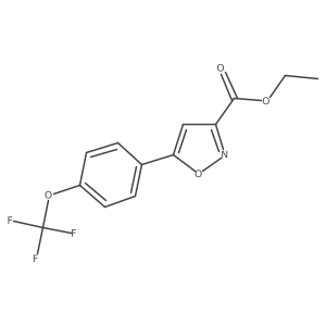 Ethyl 5-[4-(trifluoromethoxy)phenyl]isoxazole-3-carboxylate结构式