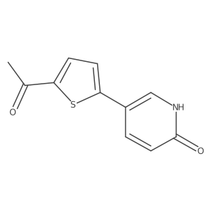 5-(5-Acetyl-2-thienyl)-2(1H)-pyridinone Structure