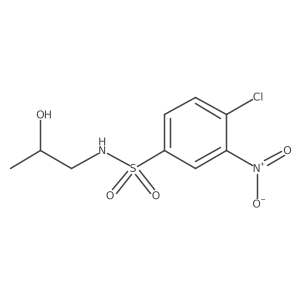 [(4-Chloro-3-nitrophenyl)sulfonyl](2-hydroxypropyl)amine Structure