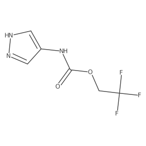 2,2,2-trifluoroethyl N-(1H-pyrazol-4-yl)carbamate Structure