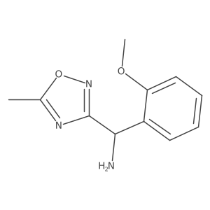 (2-Methoxyphenyl)(5-methyl-1,2,4-oxadiazol-3-yl)methanamine Structure