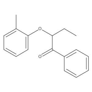 2-(2-Methylphenoxy)-1-phenyl-1-butanone结构式