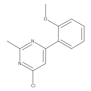 4-Chloro-6-(2-methoxyphenyl)-2-methylpyrimidine结构式
