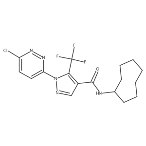 1-(6-chloropyridazin-3-yl)-N-cyclooctyl-5-(trifluoromethyl)-1H-pyrazole-4-carboxamide结构式