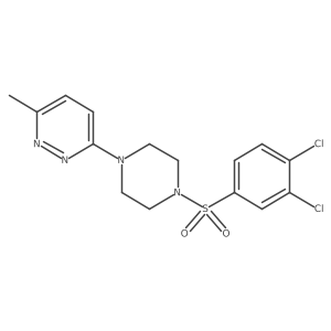 3-(4-((3,4-Dichlorophenyl)sulfonyl)piperazin-1-yl)-6-methylpyridazine结构式