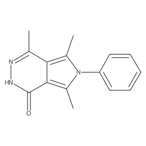 4,5,7-Trimethyl-6-phenyl-2,6-dihydro-1H-pyrrolo[3,4-d]pyridazin-1-one Structure
