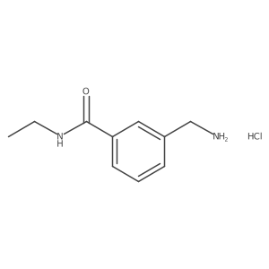 3-(aminomethyl)-N-ethylbenzamide hydrochloride结构式
