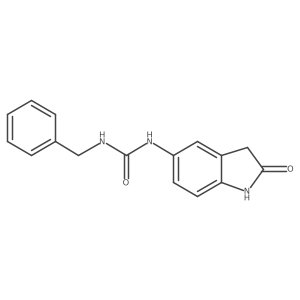 1-Benzyl-3-(2-oxoindolin-5-yl)urea结构式