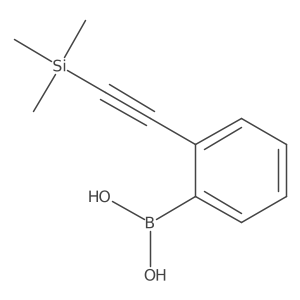 (2-((Trimethylsilyl)ethynyl)phenyl)boronic acid Structure
