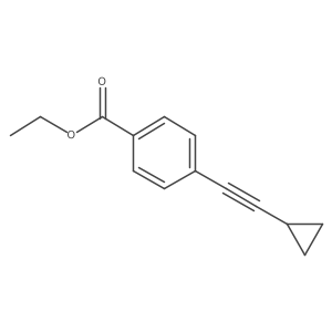 Ethyl 4-(cyclopropylethynyl)benzoate结构式