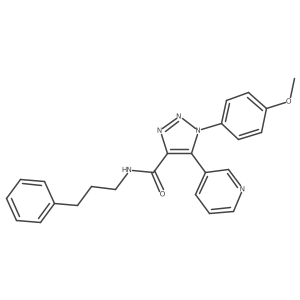 1-(4-methoxyphenyl)-N-(3-phenylpropyl)-5-(pyridin-3-yl)-1H-1,2,3-triazole-4-carboxamide Structure