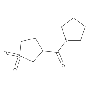 (1,1-Dioxidotetrahydrothiophen-3-yl)(pyrrolidin-1-yl)methanone结构式