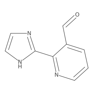 2-(1H-Imidazol-2-yl)-3-pyridinecarboxaldehyde Structure