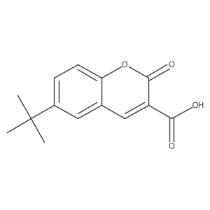 6-(tert-Butyl)-2-oxo-2H-chromene-3-carboxylic Acid结构式