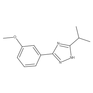3-Isopropyl-5-(3-methoxy-phenyl)-1H-[1,2,4]triazole Structure