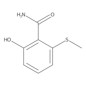2-Hydroxy-6-(methylthio)benzamide Structure