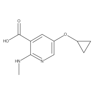 5-Cyclopropoxy-2-(methylamino)nicotinic acid Structure