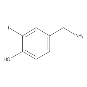 4-(Aminomethyl)-2-iodophenol结构式