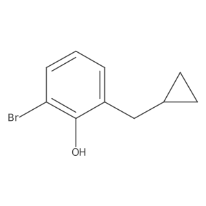 2-Bromo-6-(cyclopropylmethyl)phenol Structure