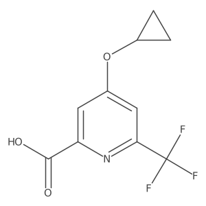 4-Cyclopropoxy-6-(trifluoromethyl)picolinic acid结构式