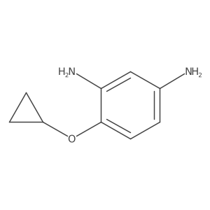 4-Cyclopropoxybenzene-1,3-diamine结构式