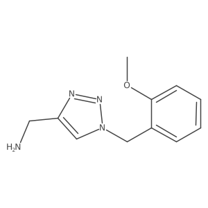 (1-(2-methoxybenzyl)-1H-1,2,3-triazol-4-yl)methanamine Structure