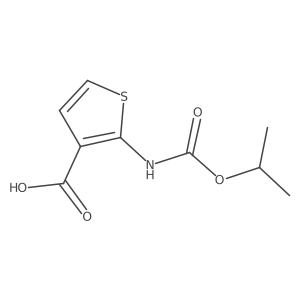 2-((Isopropoxycarbonyl)amino)thiophene-3-carboxylic acid Structure