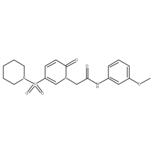N-(3-methoxyphenyl)-2-[2-oxo-5-(piperidin-1-ylsulfonyl)pyridin-1(2H)-yl]acetamide结构式