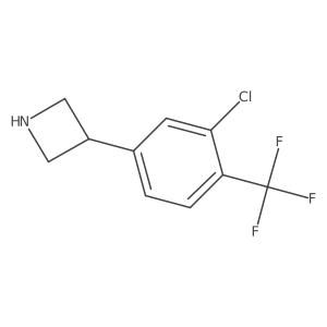 3-[3-Chloro-4-(trifluoromethyl)phenyl]azetidine Structure