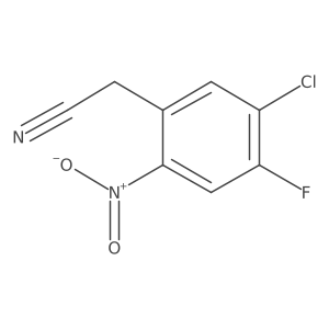 2-(5-Chloro-4-fluoro-2-nitrophenyl)acetonitrile Structure