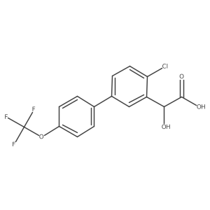 (4-Chloro-4'-(trifluoromethoxy)biphenyl-3-yl)-hydroxyacetic acid Structure
