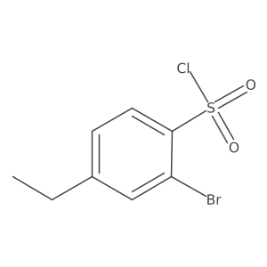 2-Bromo-4-ethylbenzenesulfonyl chloride Structure