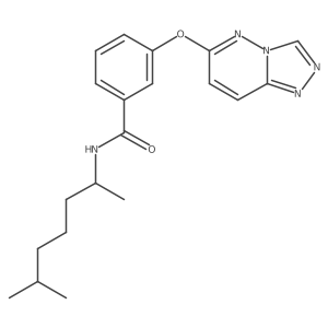 N-(6-methylheptan-2-yl)-3-([1,2,4]triazolo[4,3-b]pyridazin-6-yloxy)benzamide Structure