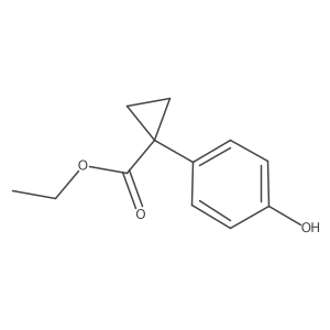 Ethyl 1-(4-hydroxyphenyl)cyclopropanecarboxylate结构式