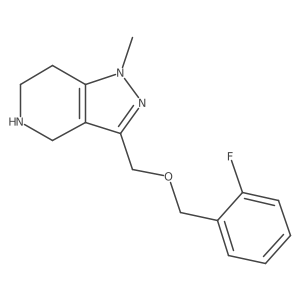 3-(((2-Fluorobenzyl)oxy)methyl)-1-methyl-4,5,6,7-tetrahydro-1H-pyrazolo[4,3-c]pyridine Structure