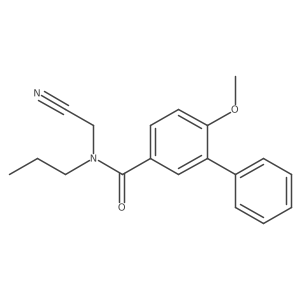 N-(cyanomethyl)-6-methoxy-N-propyl-[1,1'-biphenyl]-3-carboxamide Structure