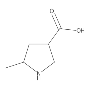 (3R,5R)-5-methylpyrrolidine-3-carboxylic Acid结构式