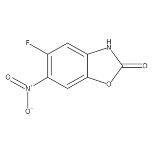 5-Fluoro-6-nitro-2,3-dihydro-1,3-benzoxazol-2-one结构式