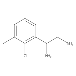 1-(2-Chloro-3-methylphenyl)ethane-1,2-diamine Structure