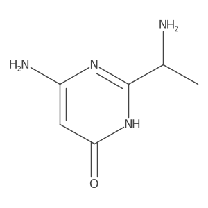 6-Amino-2-(1-aminoethyl)-4-pyrimidinol结构式