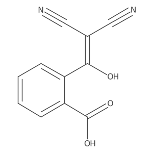 2-(2,2-Dicyano-1-hydroxyethenyl)benzoic acid结构式