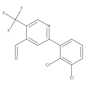 2-(2,3-Dichlorophenyl)-5-(trifluoromethyl)isonicotinaldehyde结构式