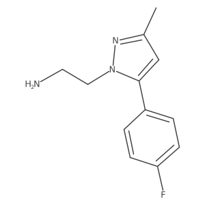1H-Pyrazole-1-ethanamine, 5-(4-fluorophenyl)-3-methyl-结构式
