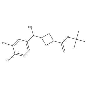 3-[(3,4-Dichloro-phenyl)-hydroxy-methyl]-azetidine-1-carboxylic acid tert-butyl ester Structure