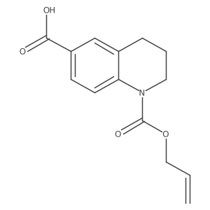 1-[(Prop-2-en-1-yloxy)carbonyl]-1,2,3,4-tetrahydroquinoline-6-carboxylic acid结构式