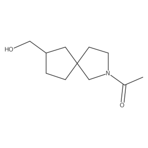 1-(7-(Hydroxymethyl)-2-azaspiro[4.4]nonan-2-yl)ethanone结构式
