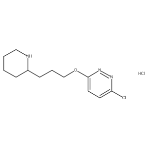 3-Chloro-6-(3-(piperidin-2-yl)propoxy)pyridazine hydrochloride结构式