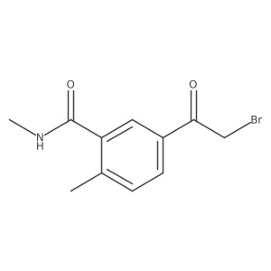 5-(bromoacetyl)-N,2-dimethylbenzamide结构式