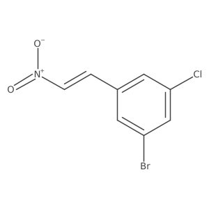 1-Bromo-3-chloro-5-(2-nitroethenyl)benzene Structure