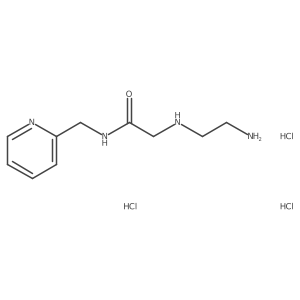 2-[(2-aminoethyl)amino]-N-[(pyridin-2-yl)methyl]acetamide trihydrochloride结构式